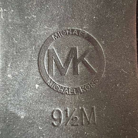 Michael Kors Black Suede Peep-Toe Heels - Picture 6 of 9